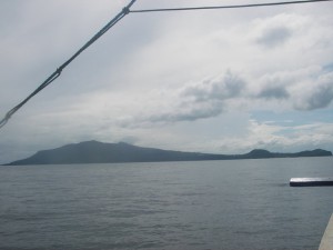 Isla Verde in sight after rounding Matuko Point